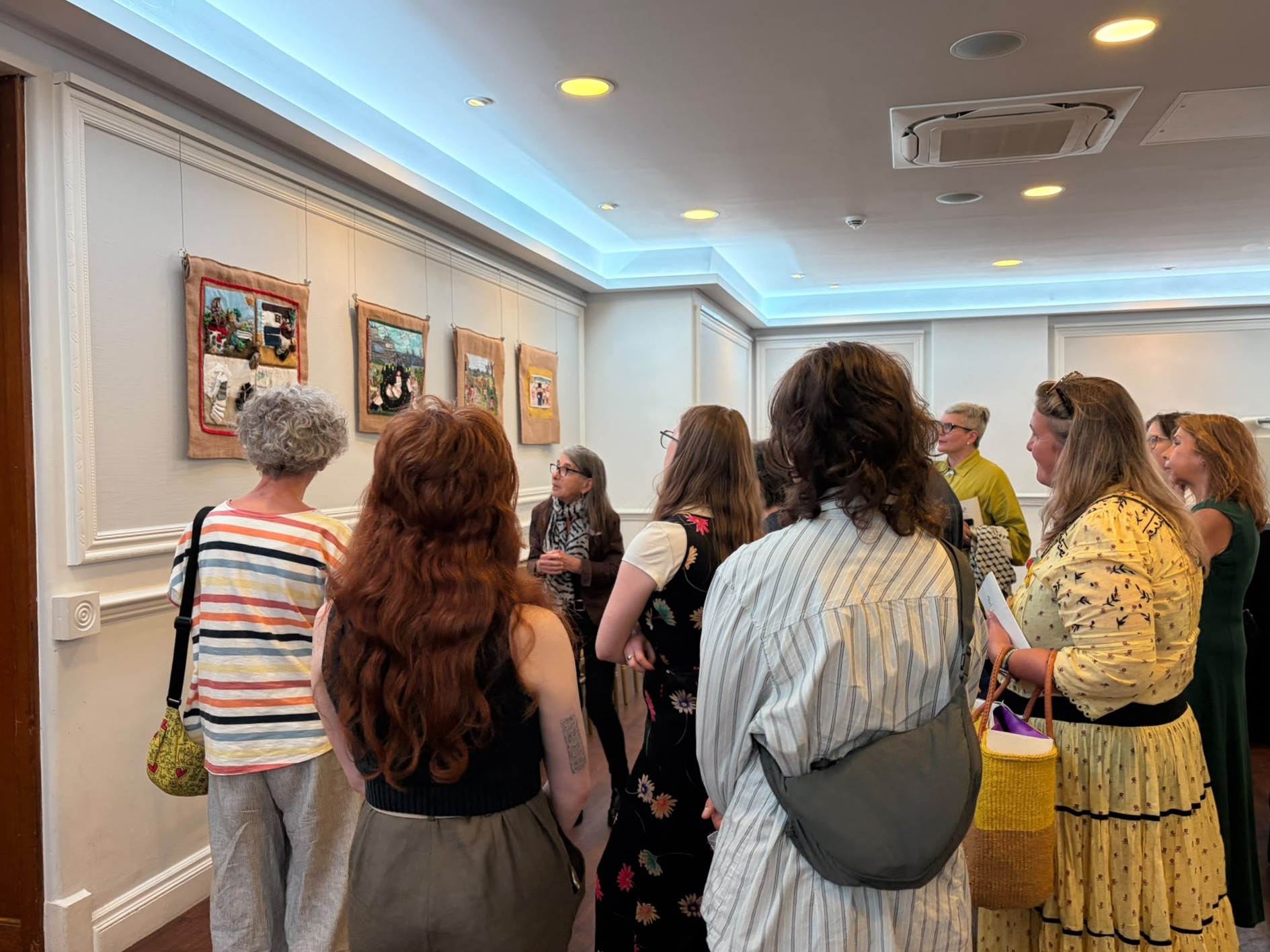 The Silent Vocal Language of Textiles opening at D-Contemporary (Photo: Gillian Robinson)
